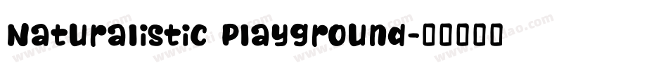 Naturalistic Playground字体转换